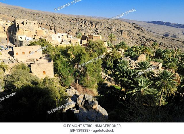 Historic mountain village of Wadi Misfah, Hajar al Gharbi Mountains, Dhakiliya Region, Sultanate of Oman, Arabia, Middle East