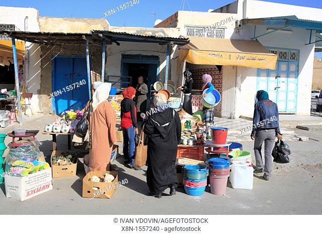 Street market, Kairouan, Tunisia