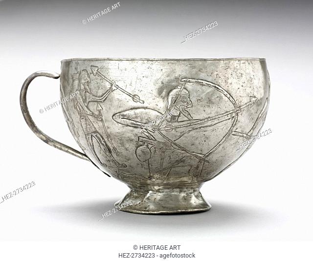 Lion Hunting Cup , 1100-1000 BC. Creator: Unknown