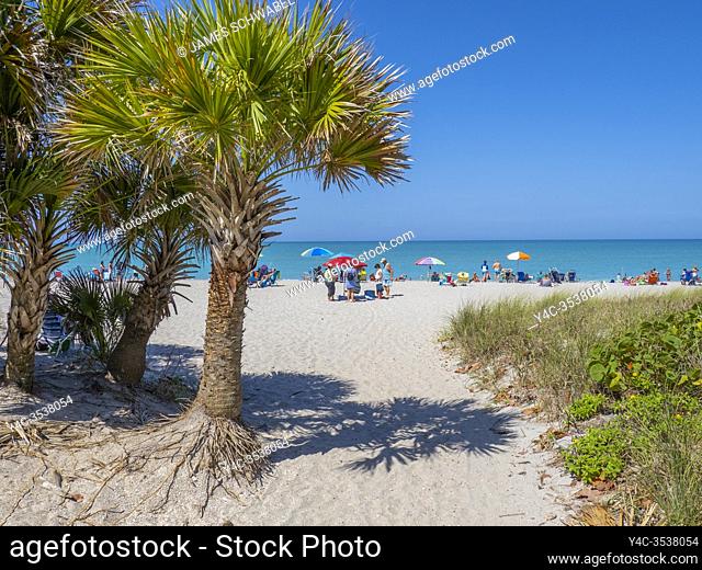 Manasota Beach on Manasota Key on the Gulf of Mexico in Englewood Florida in the United States