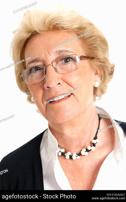 Portrait of an attractive senior lady
