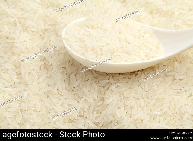 close up on rice