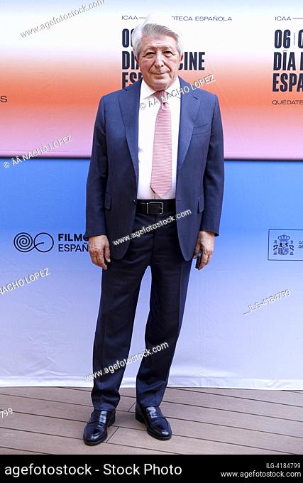 Enrique Cerezo attended Filmoteca Española Celebra el dia del Cine Español Photocall at Cine Dore on October 7, 2023 in Madrid, Spain