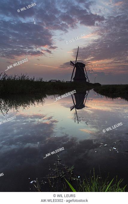 Dutch windmill Hempensermeerpolder