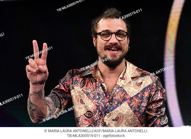 Dani Osvaldo at tv show Porta a porta, Rome, ITALY-29-05-2019