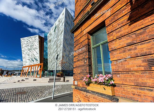 Titanic Signature Building, Belfast, Northern Ireland, from the coner of the drawing offices