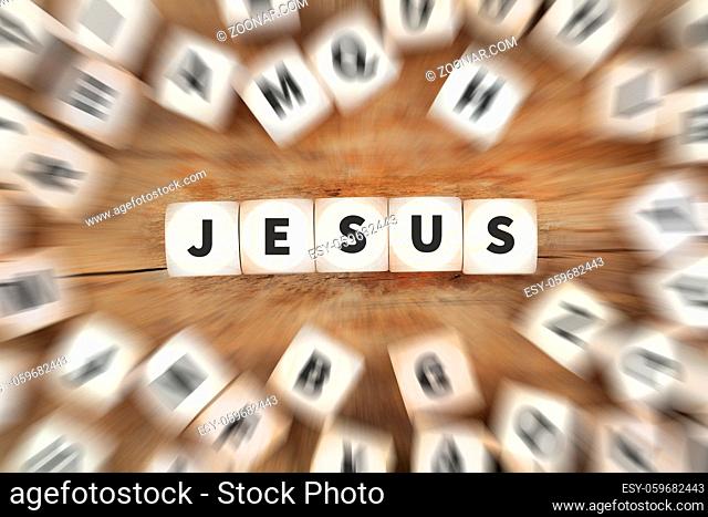 Jesus Gott Glaube glauben Religion Hoffnung Kirche Würfel Business Konzept Idee