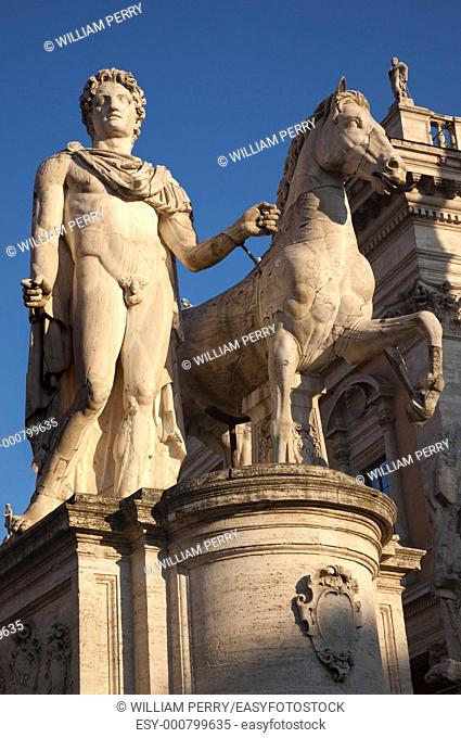 Pollux Statue Dioscuri Defenders of the Republic Capitoline Hill Rome Italy