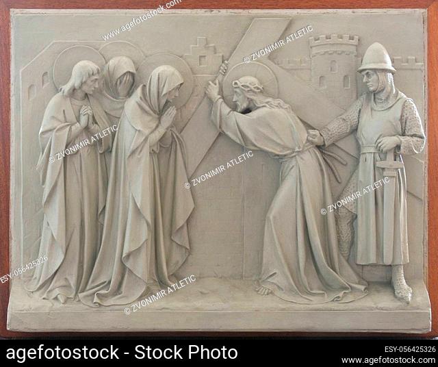 8th Stations of the Cross, Jesus meets the daughters of Jerusalem