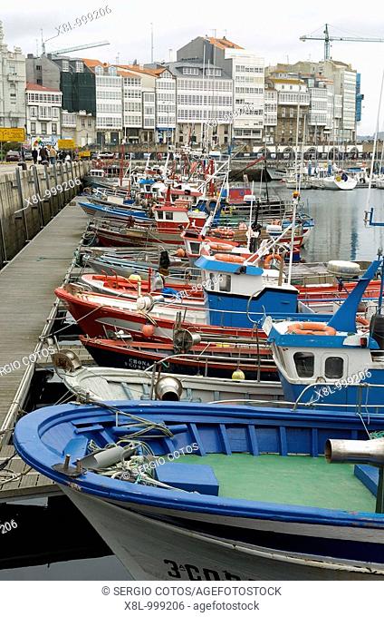 Fishing port at La Coruna (Spain)