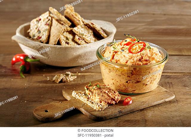 Spicy pepper dip with Thai chillis