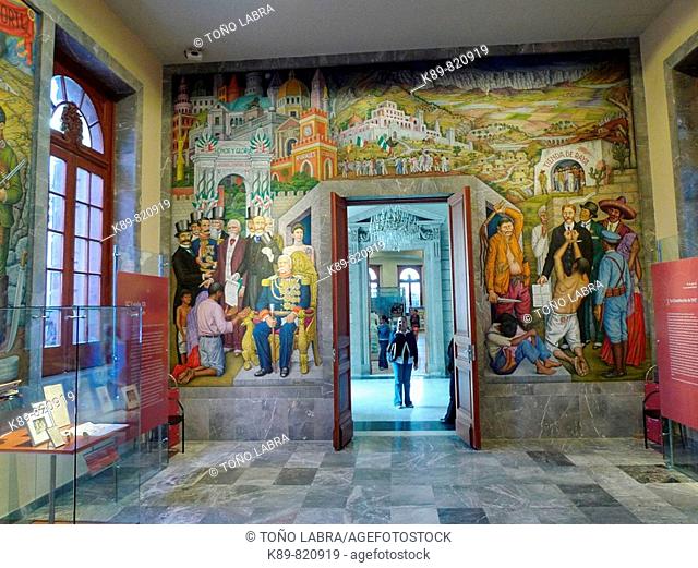 Castillo de Chapultepec Mural Paintings. Ciudad de México