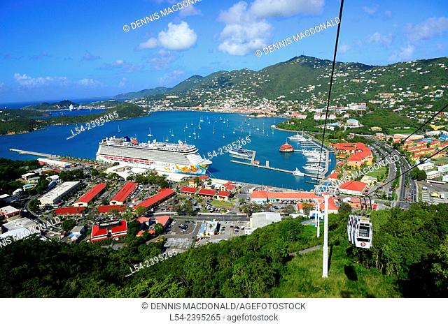 Cruising Southern Caribbean on the Norwegian Getaway at St. Thomas Virgin Island cruise ship