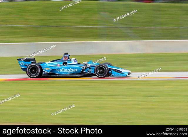 June 23, 2019 - Elkhart Lake, Wisconsin, USA: MAX CHILTON (59) of England races through the turns during the race for the REV Group Grand Prix at Road America...