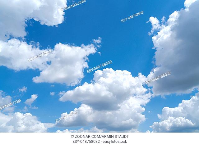 cloudscape with blue sky for backgrounds