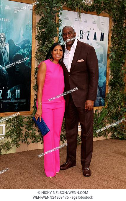 Premiere of 'The Legend Of Tarzan' held at the Dolby Theater - Arrivals Featuring: Cookie Johnson, Magic Johnson Where: Los Angeles, California