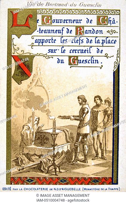 Bertrand du Guesclin or Gueselin c1320-1380 'Eagle of Brittany', Constable of France from 1370. French military commander