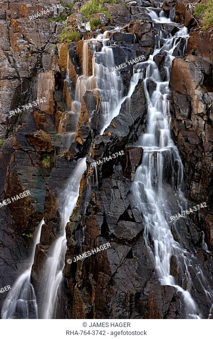 Waterfall on Clear Creek, San Juan National Forest, Colorado, United States of America, North America