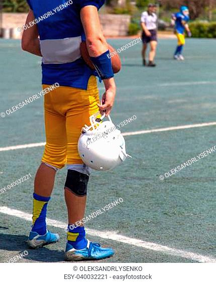 player before the battle of American football
