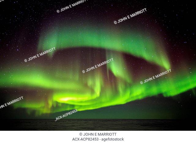 Aurora borealis in Nunavut