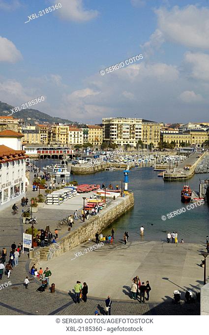 Harbour of San Sebastian, Guipuzcoa, Basque Country, Spain