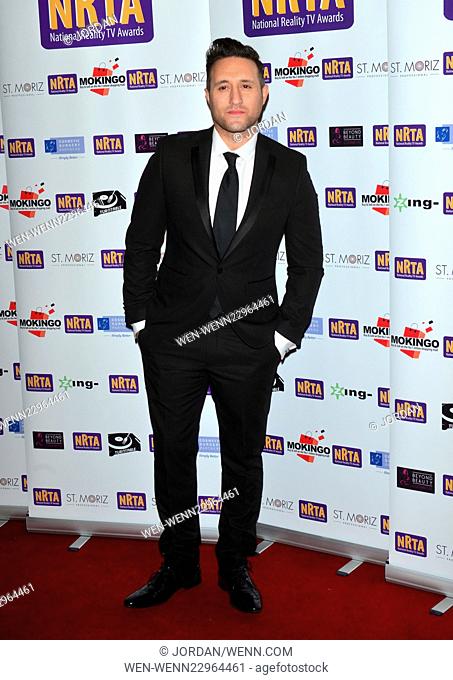5th annual National Reality TV Awards 2015 at The Porchester Hall in London, England. 30th September 2015 Featuring: Antony Costa Where: London