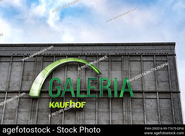 15 May 2020, Berlin: The lettering Galeria Kaufhof can be seen on the facade of the store at Alexanderplatz. Galeria Karstadt Kaufhof plans to close up to 80...