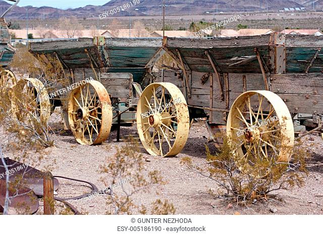 Old wild west wagons