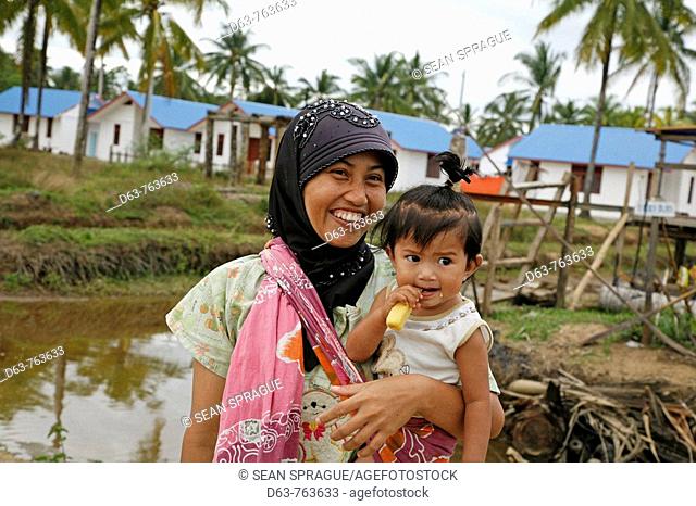 INDONESIA  CRS housing project at Seunebok Tuengoh relocation site   Meulaboh, Aceh, two years after the Tsunami