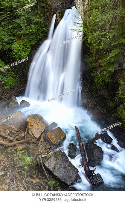 Lady Falls in Strathcona Provincial Park, near Campbell River, Vancouver Island, British Columiba, Canada
