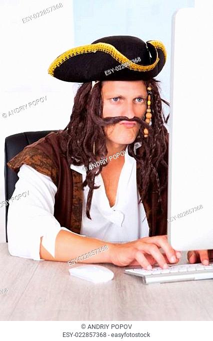 Pirate Using Computer