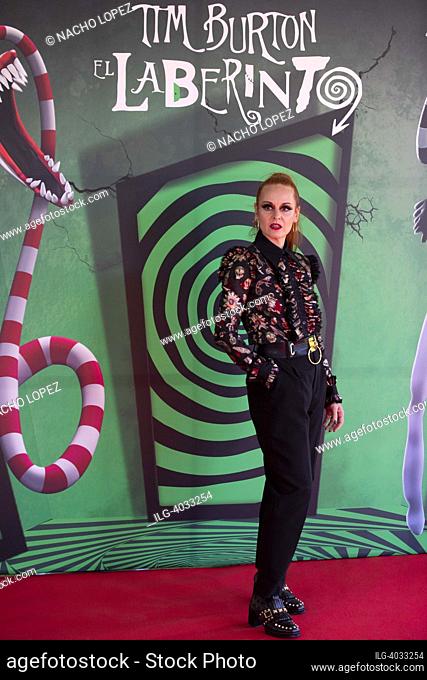Ana Locking attends to ""Tim Burton. El Laberinto"" opening exhibition at the Espacio Ibercaja Delicias photocall on September 28, 2022 in Madrid, Spain