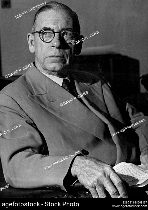 Mr. Ed. Hanlon Premier Qld. December 27, 1950. (Photo by David R. Jones )