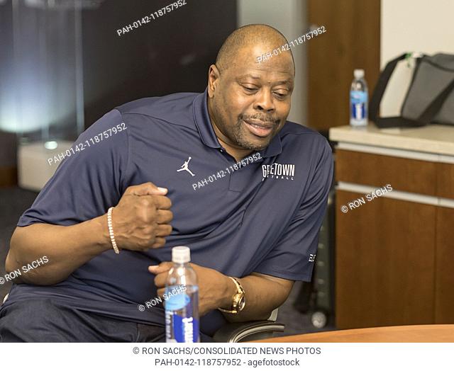 Patrick Ewing, head coach for men's basketball at Georgetown University is photographed in his office at the university in Washington, DC on Friday, October 19