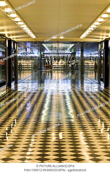 11 September 2019, Berlin: The underground entrance of Galeries Lafayette in Quartier 206. The ""Art and Fashion House"" Quartier 206 forms the centre of the...