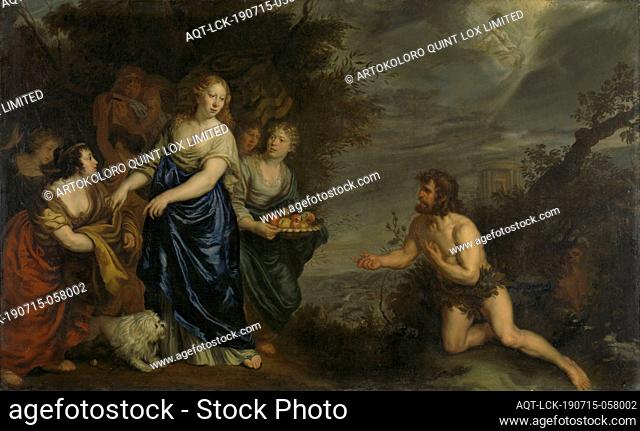 Odysseus and Nausicaa, Odysseus and Nausikaä. The almost naked Odysseus is found after a shipwreck on the beach by Nausikaä who came to wash clothes with her...