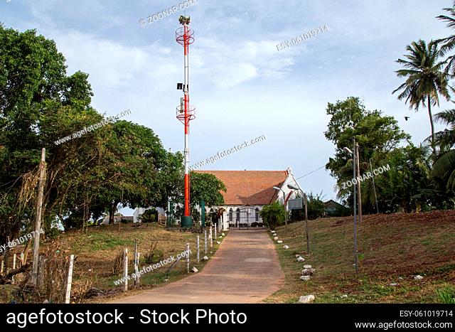 Negombo, Sri Lanka - July 24, 2018: Exterior view of St Stephen Church