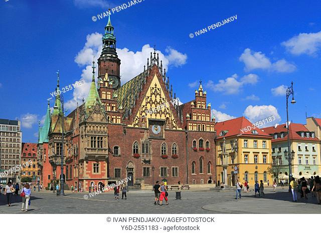 Market Square and the Old Town Hall, Wroclaw, Poland