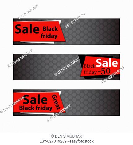 Black Friday Sale design template for your business artwork. Vector Illustration