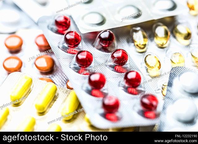 Pills in blister packs