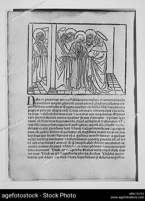 Meditationes. Author: Written by Johannes de Turrecremata (Spanish, 1388-1468); Publisher: Ulrich Han; Publisher: Simoné de Luca; Published in: Rome; Date:...