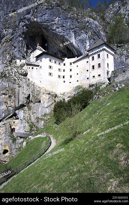 Predjama castle in Slovenia on April 22, 2019