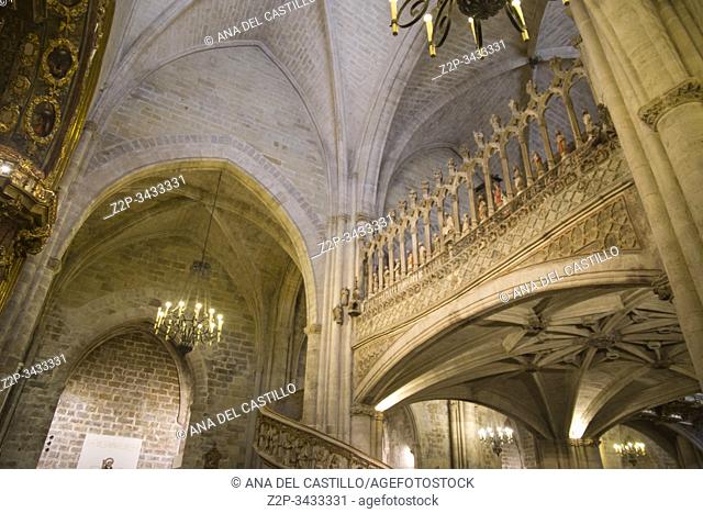 Morella, Castellon, Spain: Interior of the gothic cathedral