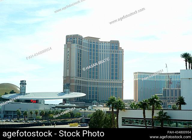 November 14th, 2023, Las Vegas Street Circuit, Las Vegas, FORMULA 1 HEINEKEN SILVER LAS VEGAS GRAND PRIX 2023, in the picture The Palazzo in Las Vegas