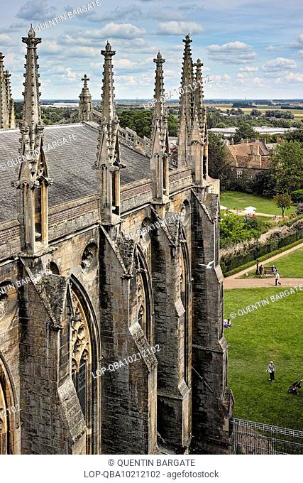 A view of the Lady Chapel from the roof of Ely Cathedral