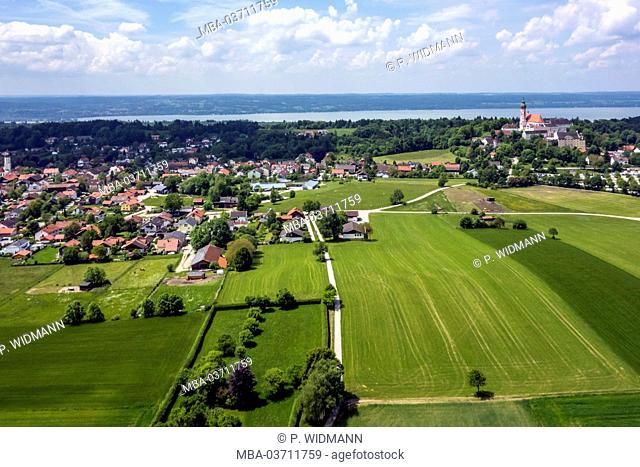 Germany, Bavaria, Upper Bavaria, cloister Andechs in the Fünfseeland (region)