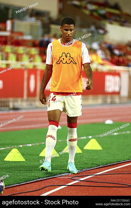 Monaco, Monte-Carlo - August 10, 2021: AS Monaco - AC Sparta Prague CL, Q3 Match with german Ismail Jakobs. Mandoga Media. - Monaco/Monaco