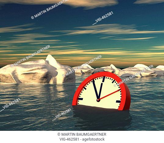 A sinking clock in the middle of icebergs. - 01/07/2007