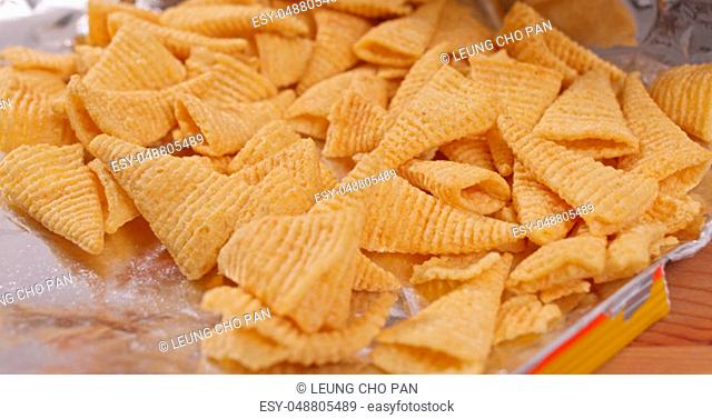 Corn potato chip