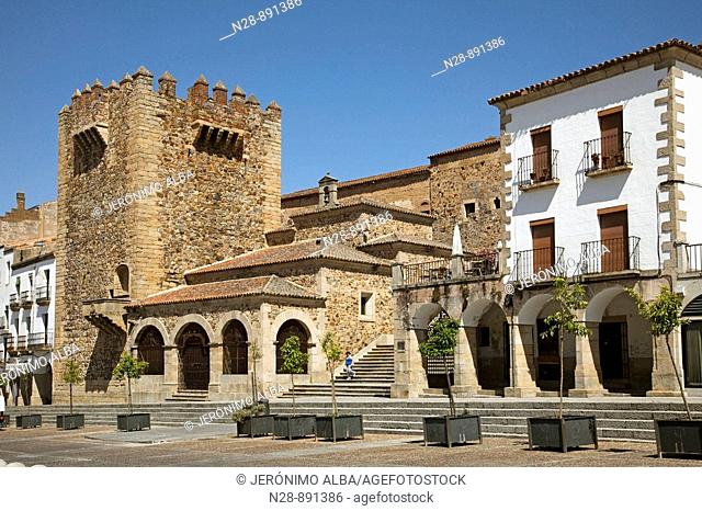 Main Square in old town, Caceres, Extremadura, Spain